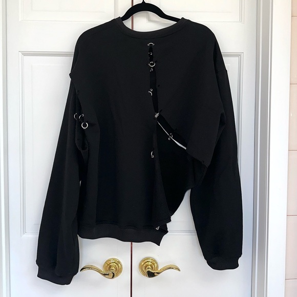 Danielle Guizio Conserve the Future Black Sweatshirt - Picture 3 of 12